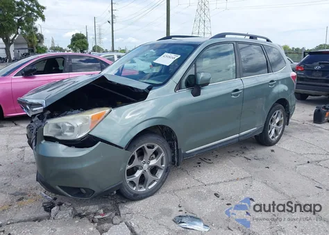 2015 Subaru Forester 2.5I Touring из США, поврежденный, VIN JF2SJAUC9FH464299